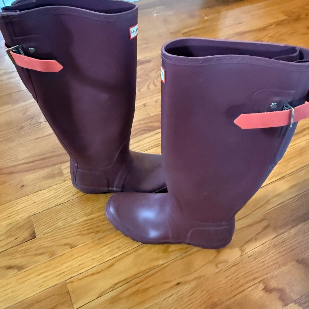 Hunter Plum Rain Boots